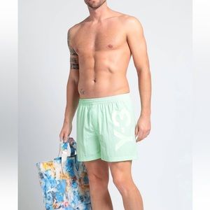 Y-3 men’s swim light green trunks
